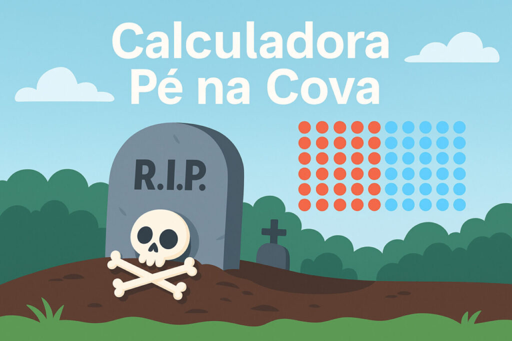 Calculadora de tempo de vida - Calculadora Pé na Cova
